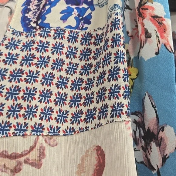 John Mark-NWT-Floral Paisley Embroidered "Garden Party" Patchwork Kimono-Size 2X - Picture 17 of 17